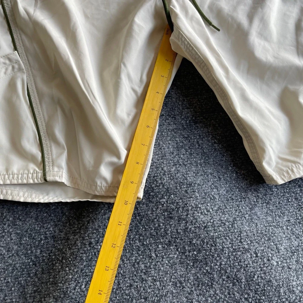 Counter‎ Culture Mens Board Shorts Size 38 Off White Green Graphic Swim Trunks